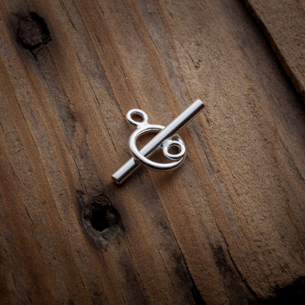 Toggle clasp Toggle clasp for bracelets, silver AG 925