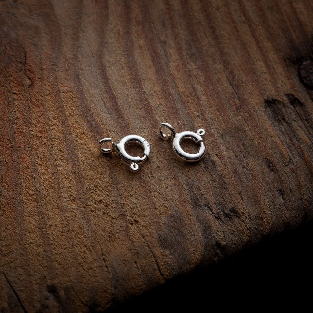 Open sterling bolt ring 5mm, silver Open sterling bolt ring 5mm, silver 925