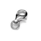 Clasp with bendable ring - carabiner type, silver Clasp with bendable ring - carabiner type, AG 925 silver