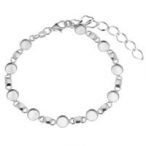 Modular bracelet with resin extension, silver Modular bracelet with resin extension, AG 925 silver