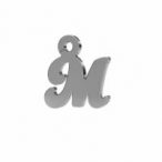 Pendant - letter M - simple font, silver Pendant - letter M - simple font, AG 925 silver
